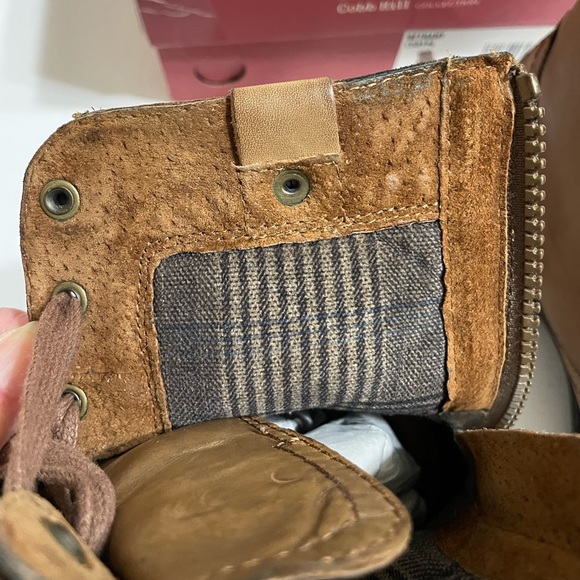 ROCKPORT Cobb Hill Bethany Womens Brown Boots Lace Up/Back Zip Lined Sz 6.5 - Picture 12 of 16